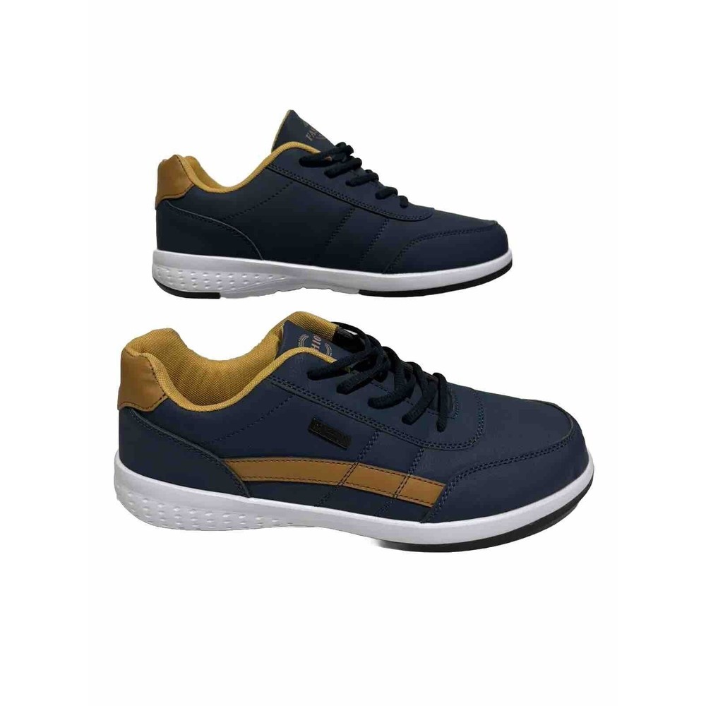 Men’s Casual Walking Running Sports Leather Sneakers Size EUR-45 - US-11 - 11.5